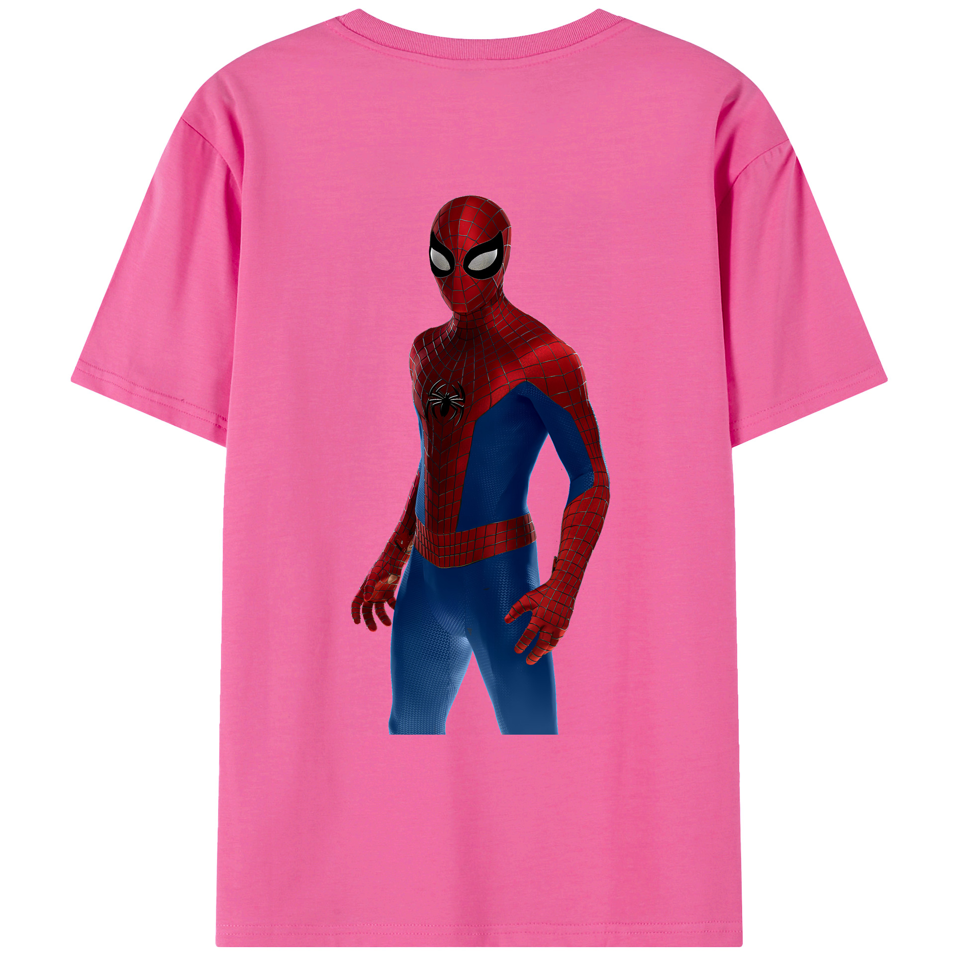 （画像用） Spider Man スパイダーマン レディース半袖Tシャツ(バックプリント)